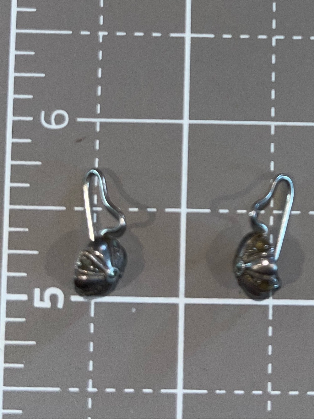 Sterling marcasite earrings on clasping ear wire vintage 925 silver classy fine